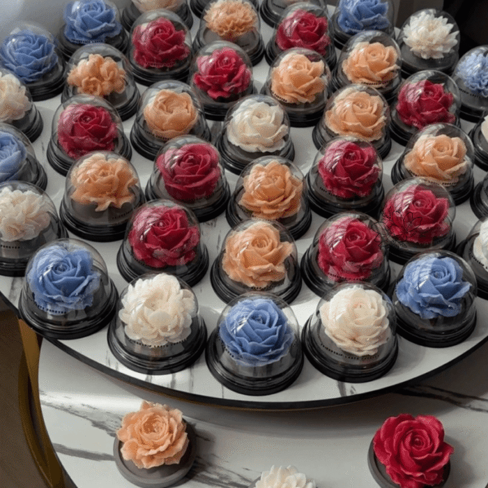 many scented candles of L size ideal as wedding or corporate gift