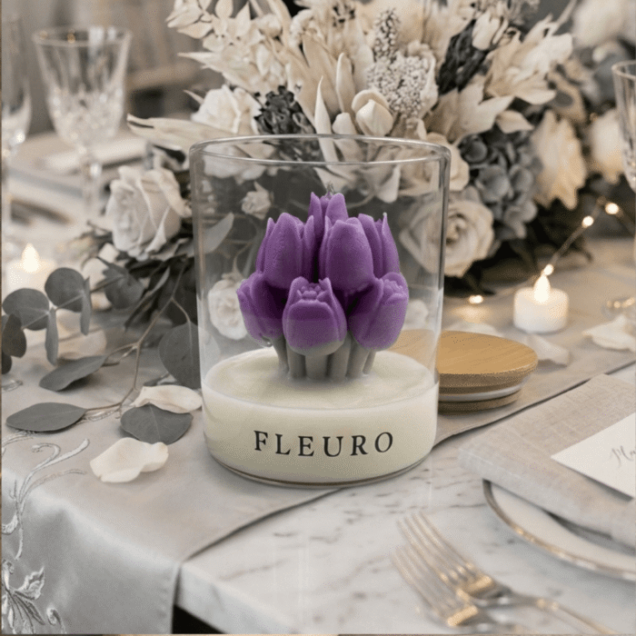 tulips in 400 ml jar wedding gift